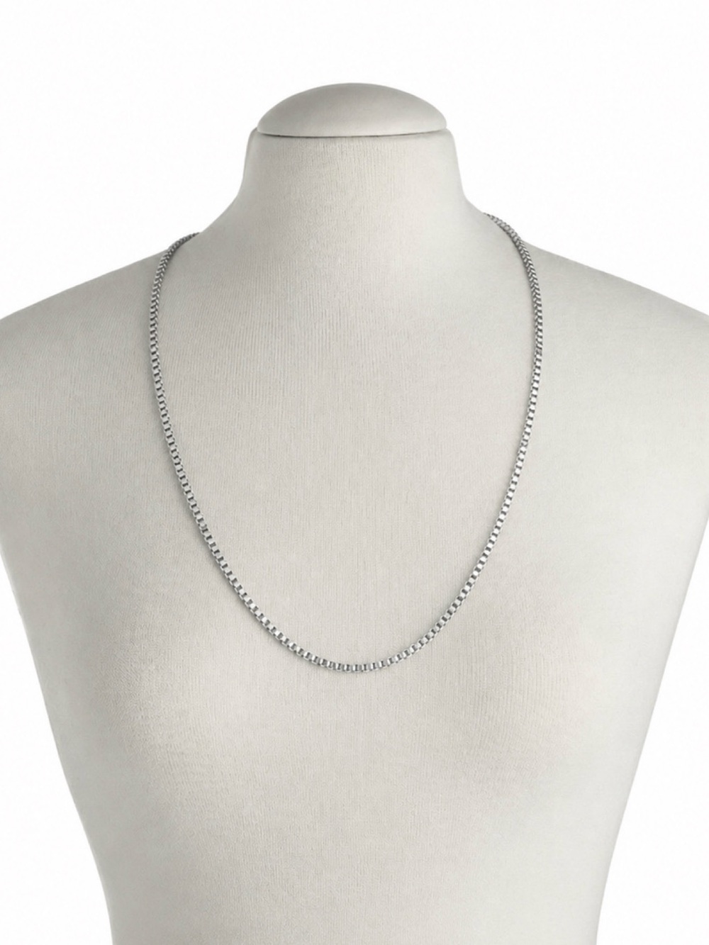 Blue La Rue 18” Stainless Steel Box Chain Necklace (NWT)